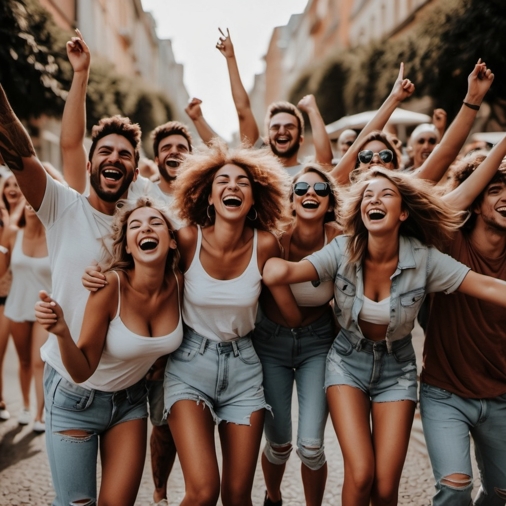 Person experiencing joy and connection